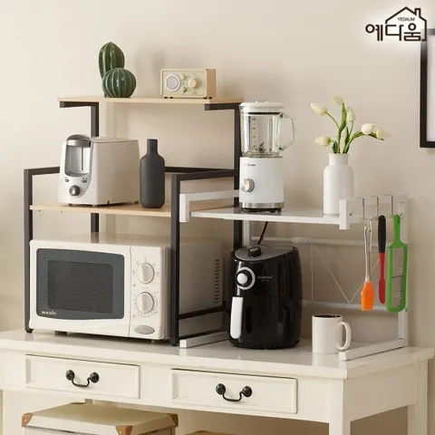 예다움 전자렌지대 전자렌지 선반 거치대 밥솥 선반 다이