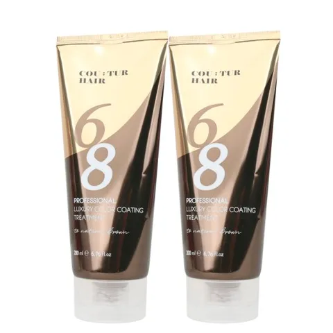 (1+ 1)꾸띄르헤어 컬러코팅 트리트먼트 내추럴브라운 200ml