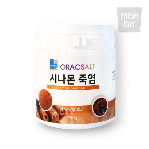 [신안죽염] 향긋한 프리미엄 양치용 시나몬 죽염 150g