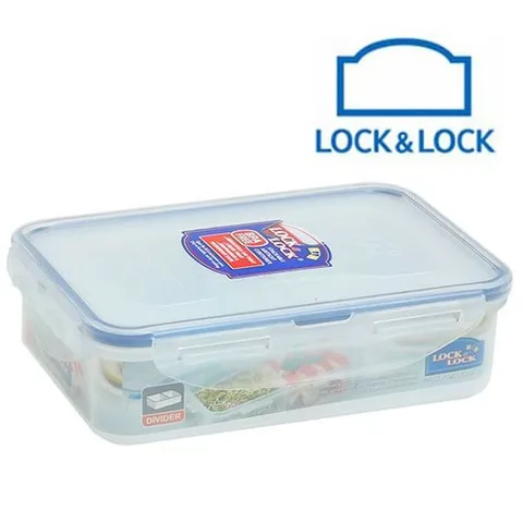 DF 락앤락 밀폐용기 직사각 550ml 2칸형 김치 보관용기