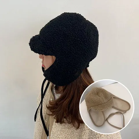 엔비 비숑 귀달이 여성 겨울 니트 벙거지 모자