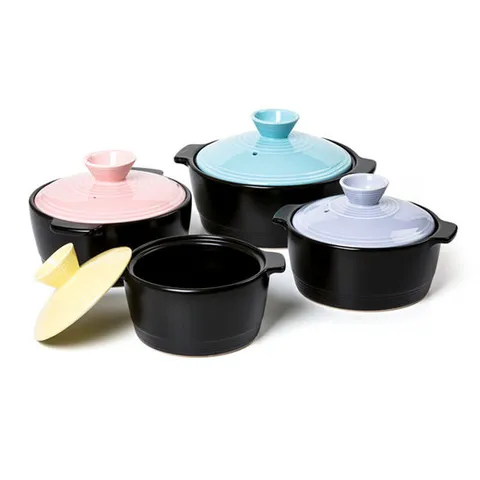 오븐락 컬러 내열뚝배기 4종세트 하이라이트 전자렌지