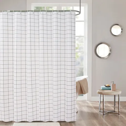 그리드 안티곰팡이 욕실 샤워커튼