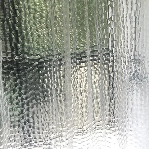 허니콤 안티곰팡이 반투명 샤워커튼