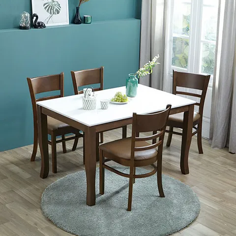 헤이몰리 리브라 대리석 4인 식탁세트 (의자)