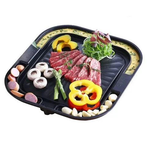 DWU 국산 퀸센스 미니사각구이 멀티팬 삼겹살 김치 계란찜