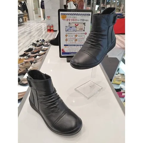 [슈바이영]아울렛 베스트상품 여성 천연소가죽 라운딩 셔링 안감