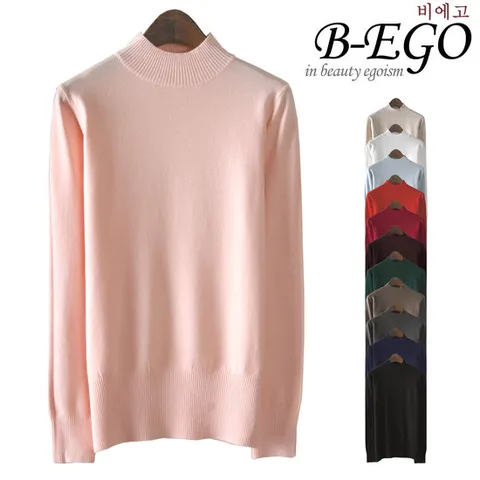 [단독특가]비에고/U769_따뜻한 부드러운 반폴라 니트