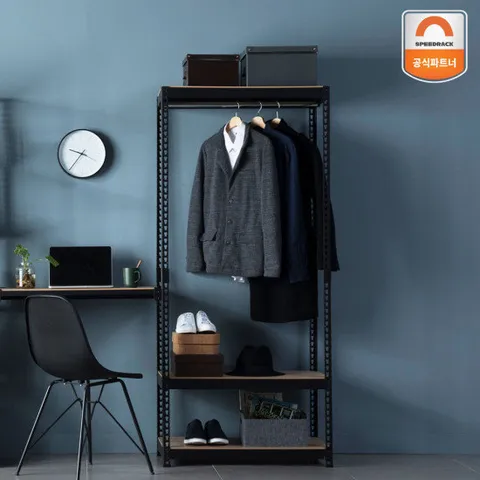 [스피드랙]드레스룸 행거 1000x600x1950 3단(행거봉 1)