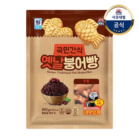 [대림냉동] 단팥붕어빵 800g x1개