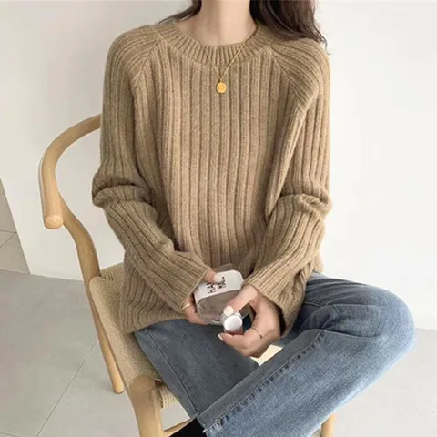 [시즌오프 한정수량] 유니제이 멜로 트임 언발 니트