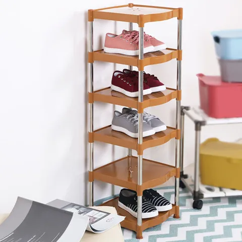 센스신발정리대6단(브라운)