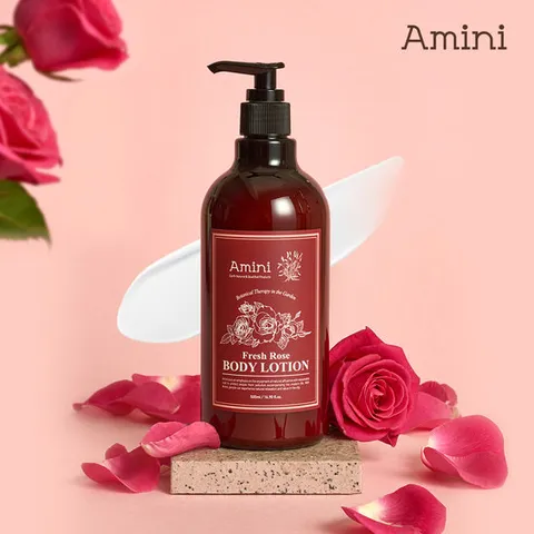 아미니 바디로션 플라워 테라피 프레쉬로즈 500ml