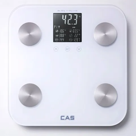 카스 (CAS) 체지방 체중계 BFA-24 측정값 한눈에 확인 가능