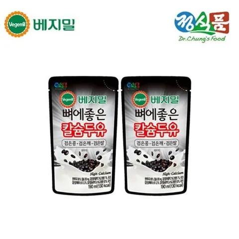 [베지밀]베지밀 뼈에좋은칼슘검은콩깨쌀두유(파) 190mlx40봉