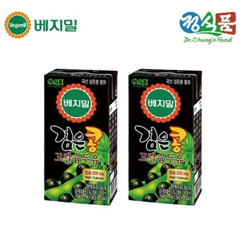 [베지밀]검은콩 두유 고칼슘 베지밀 190mlx48팩