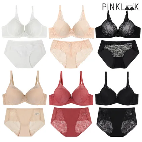 [핑크룩] 레이스속옷 ABC컵 브라팬티2종SET + 선물