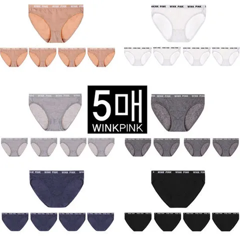 여자속옷 여성팬티 면스판팬티 요일팬티 5매