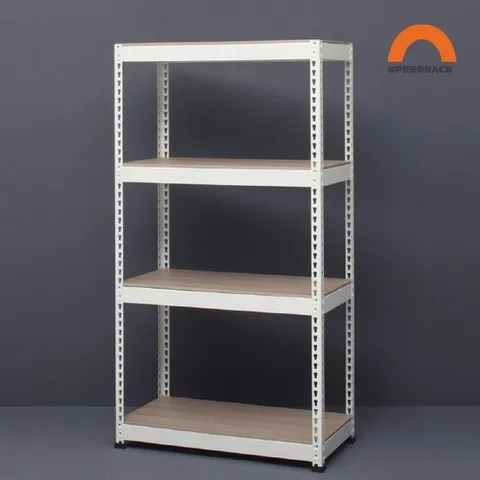 [스피드랙]600x400x1200_4단 베란다 수납 창고 팬트리 정리선반