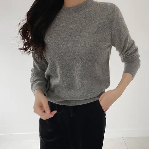 [어반프랑] 릭스 라쿤 울 라운드 니트 (7color)