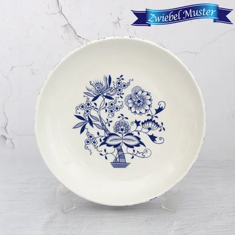 쯔비벨무스터 패턴 요리접시 원형 대 1P