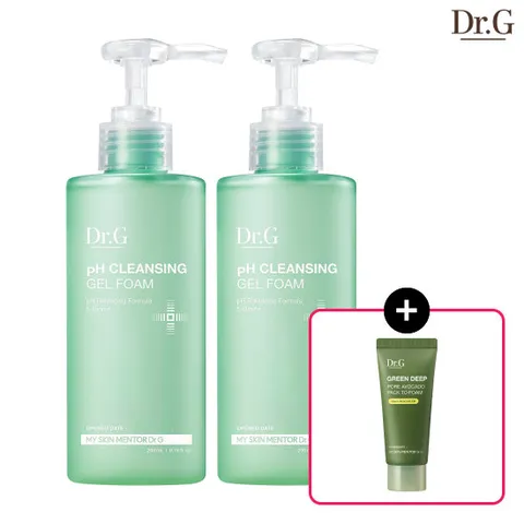 [2개] 닥터지 약산성 클렌징 젤 폼 200ml