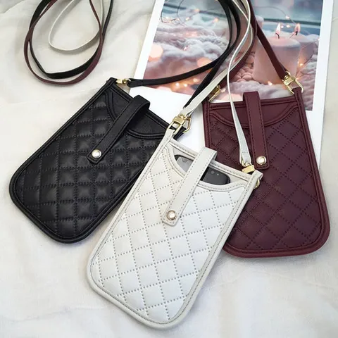 PA001 명품 퀼팅 핸드폰 가방 미니크로스백 / 3컬러 / 폰케이스