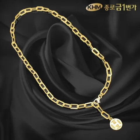 여자 순금 목걸이 클립체인  18.75g
