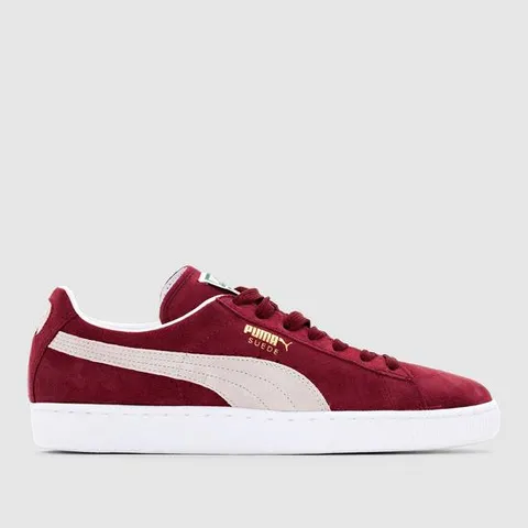 [국내배송] PUMA Suede Classic+ 와인&화이트 스니커즈