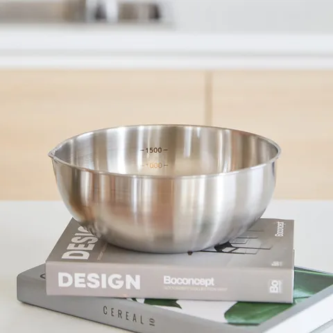 [리본제이]국내제작 304 스텐 계량 믹싱볼(소)