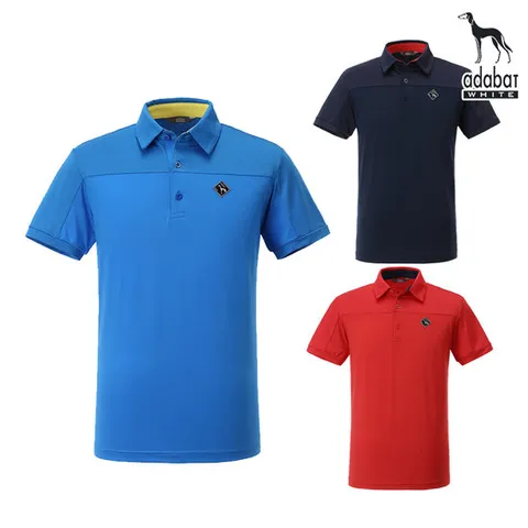 아다바트화이트 반팔티셔츠 N8M106 골프웨어