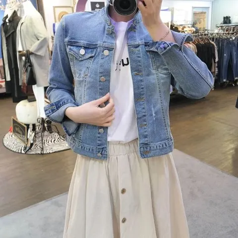 갤러리샵 / 여자 스프링 스판 슬림핏 청자켓