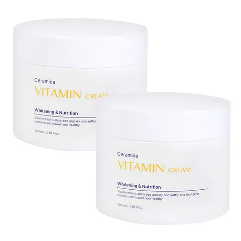 (2개)푸드어홀릭 세라마이드 비타민 크림 100ml/수분크림 미백 주름개선 안색개선