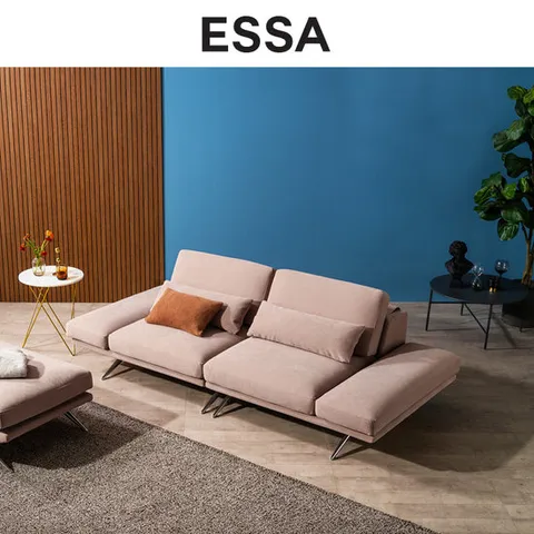 [에싸] 엠마 와이드 3인 리프트기능 카시미라 패브릭 소파+스툴