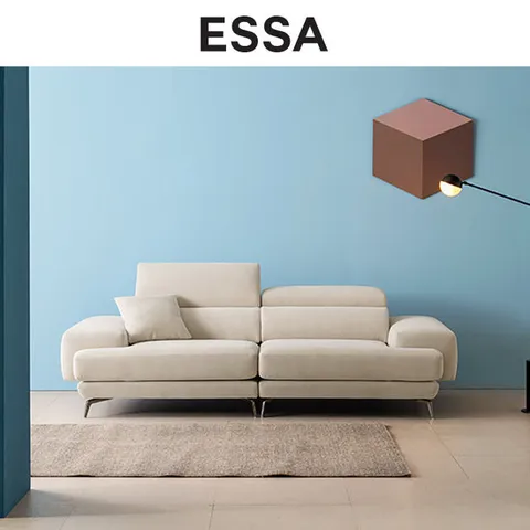 [에싸] 마우저 와이드 3인 헤드기능 카시미라 패브릭 소파