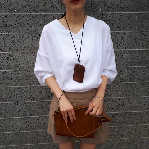 노카라 V넥 셔츠 블라우스 남방 정장 흰색 오피스룩 봄 가을