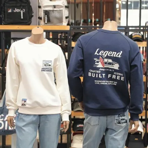 [지프]JEEP 지프 남여공용 오버사이즈 와펜 맨투맨 ()_A JM1TSU8