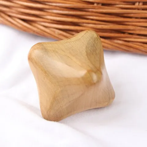 원목 육각별지압기 괄사 마사지도구 경락 지압 어깨