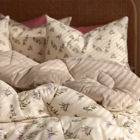 헬로우슬립 베베플라워 세미 극세사 옥수수솜 겨울 차렵이불(SS이불단품)