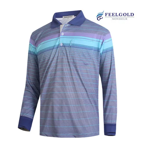 [필골드] PT3976 PARK TOWN 패턴 카라 티셔츠