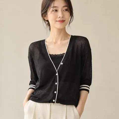 프리티글라라 여름 가디건 시스루 자외선 차단 sg-02
