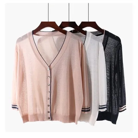 [프리티 글라라]프리티글라라 여름 가디건 시스루 자외선 차단 s