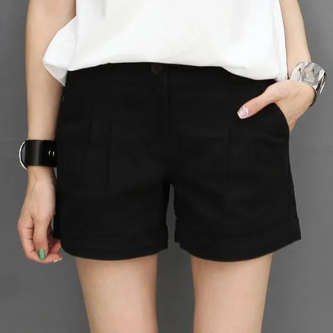 [하늘바라기]카브라 블랙 숏팬츠