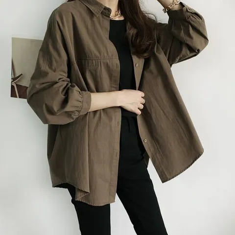 [하늘바라기]히든 포켓 볼륨 자켓