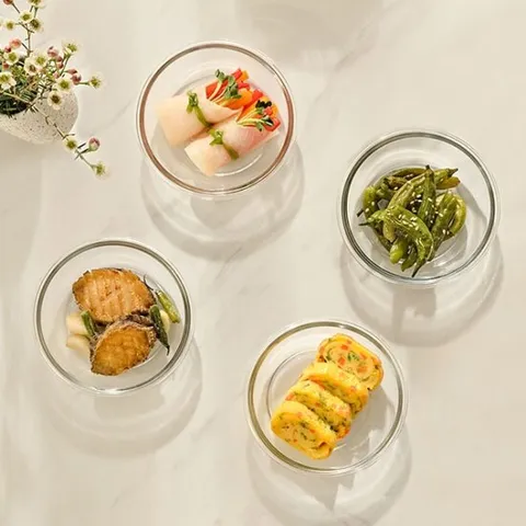 글라스락 한상차림 나눔접시 4조 세트