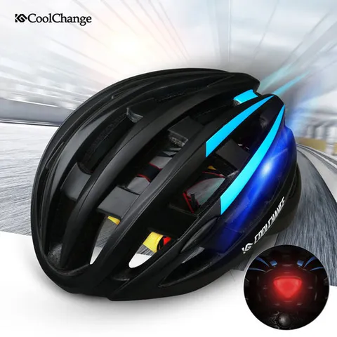 CoolChange 고밀도EPS 후미등 일체형 자전거헬멧