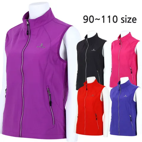 [더빅보스]BH여자고급스판조끼 기능성 경량 빅사이즈 단체 등산