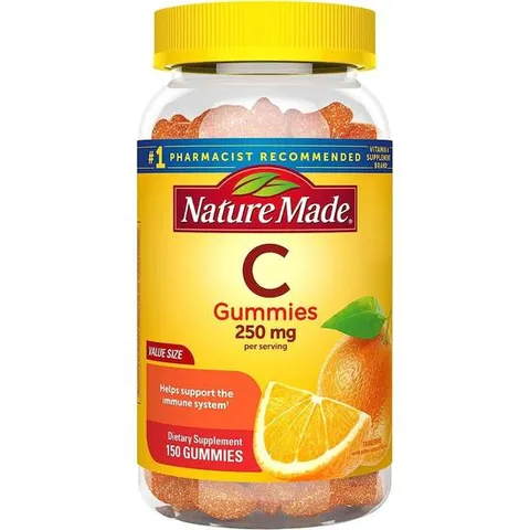 해외배송 Nature Made 네이처메이드 비타민C 탄제린 감귤맛 젤리 250mg 150정