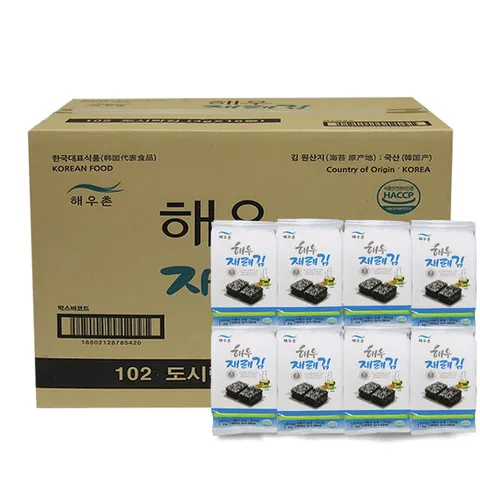 [너트리] 해우촌 해우 재래김 도시락김 (4gx16봉) 10팩 총160봉