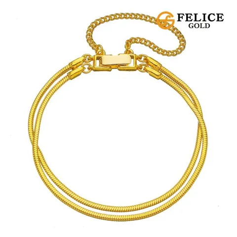 [펠리체골드] 순금 통통스네이크 팔찌 18.75g